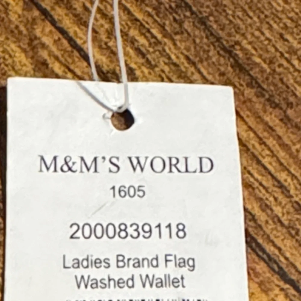 M&Ms world rhinestone Black Denim wallet